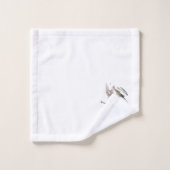 推移性抽象芸術水色タオルセット バスタオルセット (ウォッシュタオル)