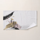 推移性抽象芸術水色タオルセット バスタオルセット (ハンドタオル)