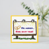 掲示板アナウンス婚約パーティ 招待状 (スタンド正面)