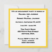 掲示板アナウンス婚約パーティ 招待状 (裏面)