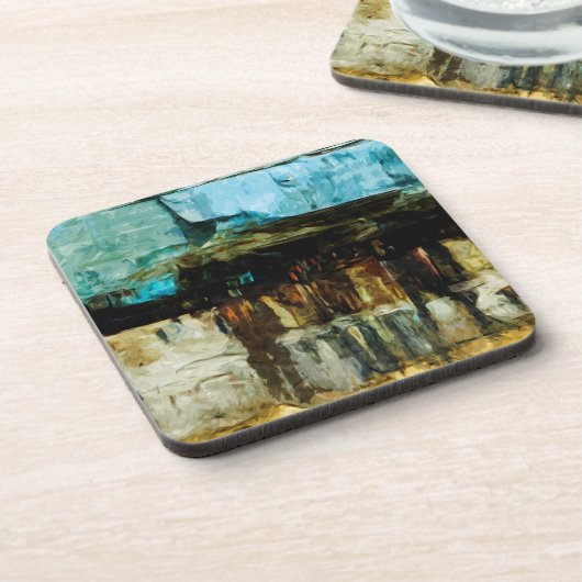 描かれた石の国民のLakeshore抽象芸術 コースター (左側)