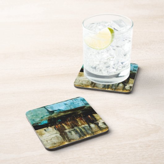 描かれた石の国民のLakeshore抽象芸術 コースター (右側)