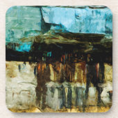 描かれた石の国民のLakeshore抽象芸術 コースター (正面)