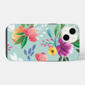 描かれた素敵なお花 iPhoneケース (裏面横)