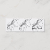 描かれるギター奏者-細い スキニー名刺 (裏面)