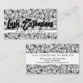 描かれる白黒のモダンによっては鞭延長が開花します 名刺 (正面/裏面)