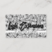 描かれる白黒のモダンによっては鞭延長が開花します 名刺 (正面)