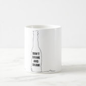 描くときは飲むな コーヒーマグカップ (中央)