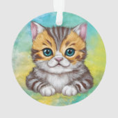 描く猫 オーナメント (裏面)