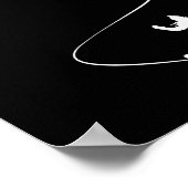 描シンプル進化スノーボード ポスター (角)