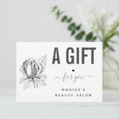 描バラフラワーブラック&ホワイト美しいサロンスパ (スタンド正面)