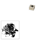 描バラ ラバースタンプ (押印)