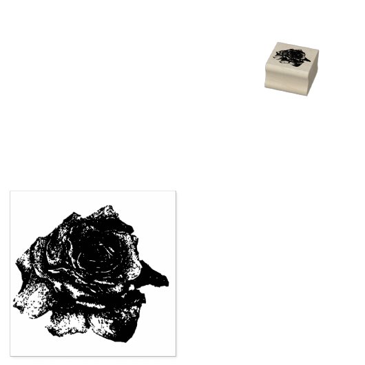 描バラ ラバースタンプ (押印)