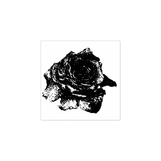 描バラ ラバースタンプ (インプリント)