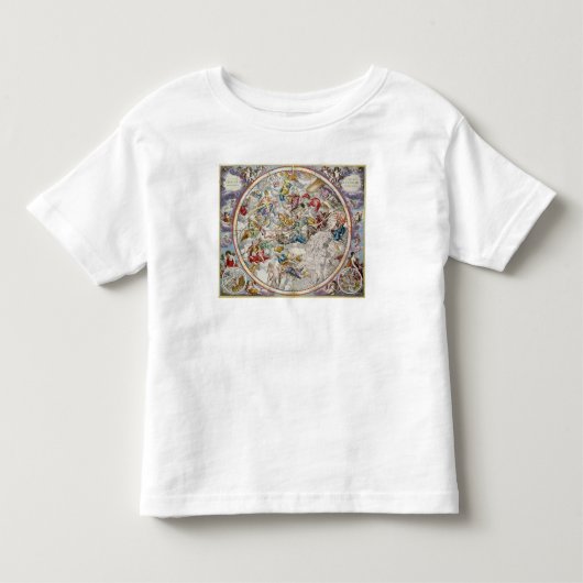 描写されるキリスト教の星座の地図 トドラーTシャツ (正面)