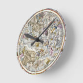 描写されるキリスト教の星座の地図 ラウンド壁時計 (傾斜)