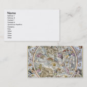 描写されるキリスト教の星座の地図 名刺 (正面/裏面)