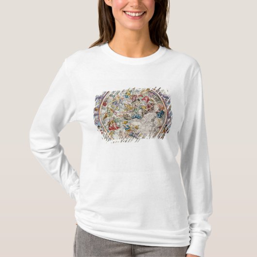 描写されるキリスト教の星座の地図 Tシャツ (正面)
