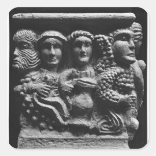 描写しているフォントとして使用される祭壇の前部 スクエアシール