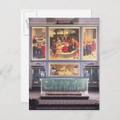 描写するトリプティクが付いている祭壇 ポストカード (正面/裏面)