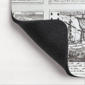 描写する風刺的なトランプのセット マウスパッド (コーナー)