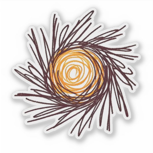 描日 シール (正面)