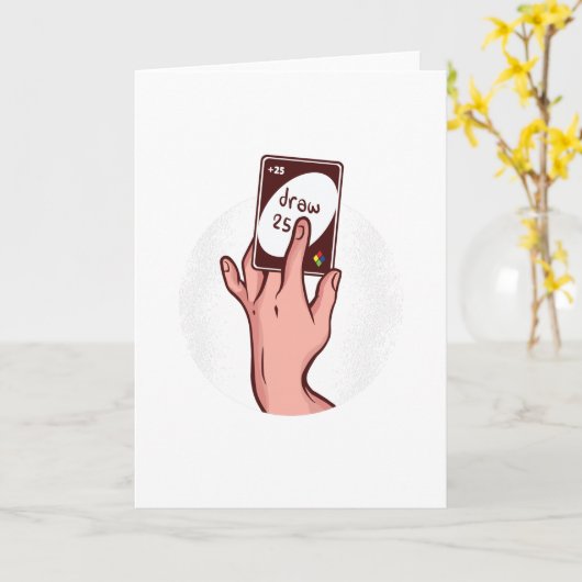 描画+25 カード (黄色い花)