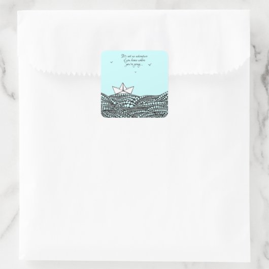 描紙船 スクエアシール (バッグ)