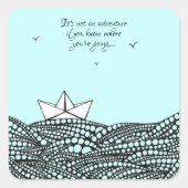 描紙船 スクエアシール (正面)