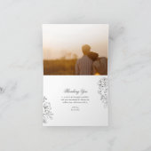 描花模様スケッチサンキューカード サンキューカード (内部)