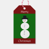 描雪だるま ギフトタグ (正面)