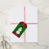 描雪だるま ギフトタグ (より糸付き)