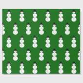 描雪だるま ラッピングペーパー (フラット)