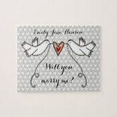 提パーソナライズされた案は僕と結婚するパズル ジグソーパズル (横)