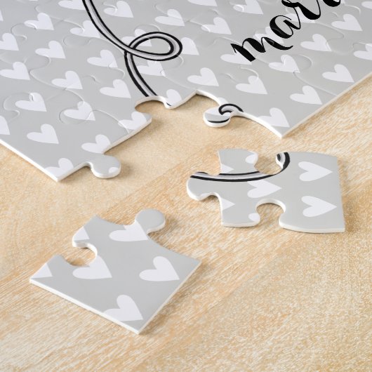提パーソナライズされた案は僕と結婚するパズル ジグソーパズル (側面)