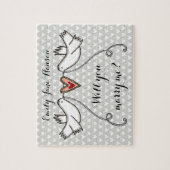 提パーソナライズされた案は僕と結婚するパズル ジグソーパズル (縦)