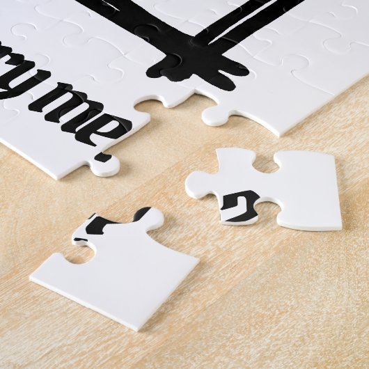 提パーソナライズされた案は僕と結婚するパズル ジグソーパズル (側面)