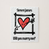 提パーソナライズされた案は僕と結婚するパズル ジグソーパズル (縦)