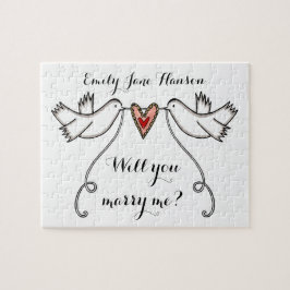 提パーソナライズされた案は僕と結婚するパズル ジグソーパズル