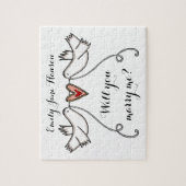 提パーソナライズされた案は僕と結婚するパズル ジグソーパズル (縦)