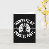 提供された部品による肺移植 カード (黄色い花)