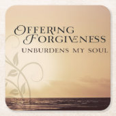 提供の許し スクエアペーパーコースター (正面)