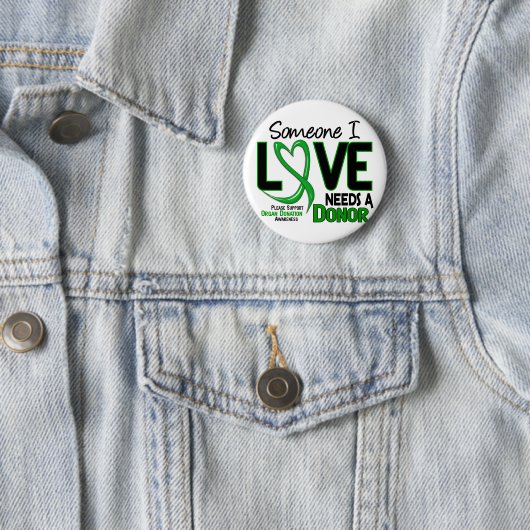 提供者2の臓器提供のTシャツを必要とします 缶バッジ (インサイチュ)