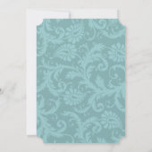 提出日3月8日アクアブルーダマスクビクトリアン 招待状 (裏面)