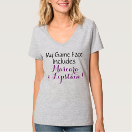 提出者のワイシャツは、私のゲームの顔マスカラを含んでいます Tシャツ