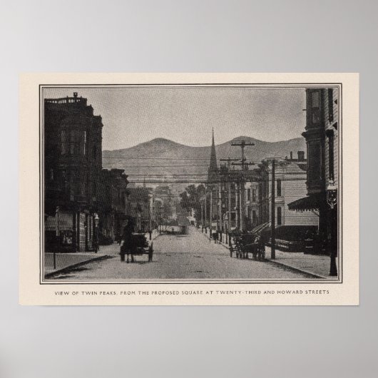 提案された広場、23rdとハワードからのツインピーク ポスター (正面)