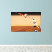 提案された火星のサンプル返却ミッション。 キャンバスプリント (インサイチュ (ウッドフロア))