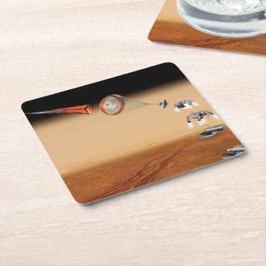 提案された火星のサンプル返却ミッション。 スクエアペーパーコースター (アングル)