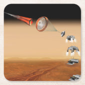 提案された火星のサンプル返却ミッション。 スクエアペーパーコースター (正面)