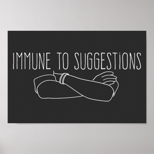 提案に対して強硬姿勢を取ることを免れる ポスター (正面)